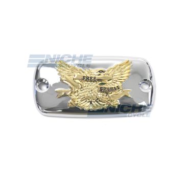 Honda Shadow 600 Chrome & Gold Master Cylinder Reservoir Cap 58-94541 