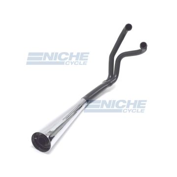 XJ/XS 400 Seca/Maxim 2-Into-1 Black/Chrome Megaphone Exhaust System 804-1103 