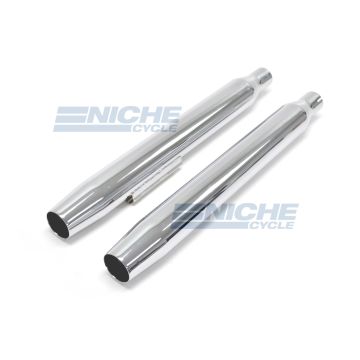 Yamaha XS400 Performance Motorcycle Mufflers Taper Chrome 1.5" 402-2221 