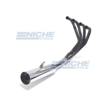 Honda CB350/4 Four MAC 4-Into-1 Black,Chrome Canister Exhaust System 801-0401 