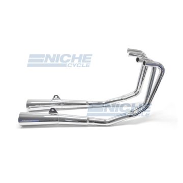 Honda CB550 Nighthawk SC MAC 4-Into-2 Chrome Megaphone Exhaust System 001-3409 