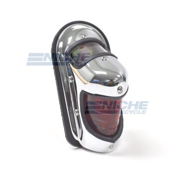 Beehive Fender Mounted Taillight Chrome 62-21610 