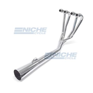 Suzuki GS550 81-82 MAC 4-Into-1 Chrome Megaphone Exhaust System 003-0401 