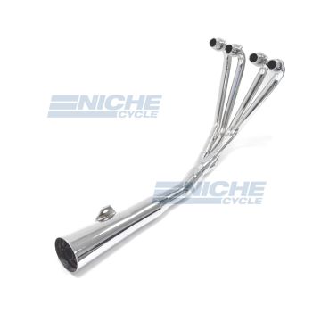 Kawasaki KZ650 KZ750 GPZ MAC 4-Into-1 Chrome Megaphone Exhaust System 002-0301 