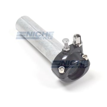 1" Single Pull Black Throttle Assembly 44-29472B 