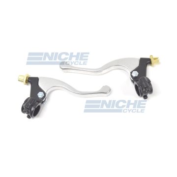 Honda Type Black/Polished OE Style Lever Set 7/8" 32-73640 