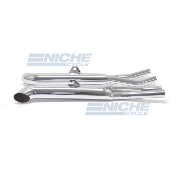 Honda CB750 K & Custom Performance Exhaust Motorcycle Mufflers Turnout Chrome 001-1610 