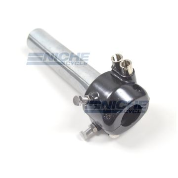 7/8" Dual Pull Black Throttle Assembly 44-29474B 