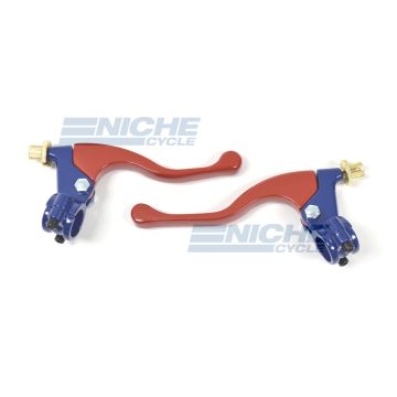 Honda Type GP Blue/Red Lever Set 7/8" 32-73610 