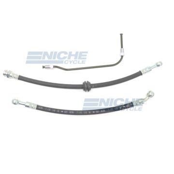 Honda CB400F 75-76 Front Disc Brake Line Hose Kit NCS-HHK002 