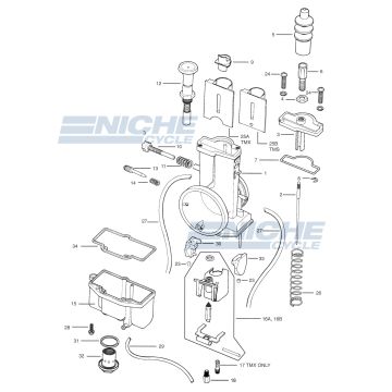 Mikuni TM38-27 Exploded View - Replacement Parts Listing TM38-27_parts_list 
