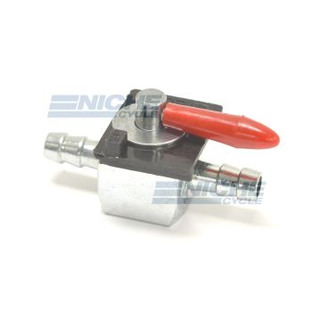 Inline Red Handle Fuel Valve - 6mm 7mm and 8mm Options 43-1714X 