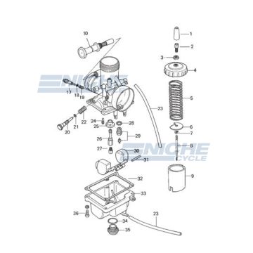 Mikuni VM26-606 Exploded View - Replacement Parts Listing VM26-606_parts_list 