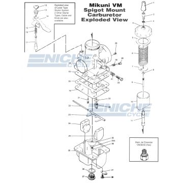 Mikuni VM26-8074 Exploded View - Replacement Parts Listing VM26-8074_parts_list 