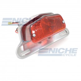 Lucas Style Taillight & Plate Holder - Polished 62-21510P