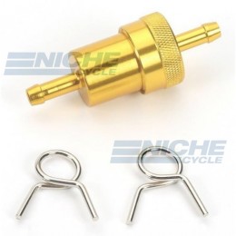 Fuel Filter- Inline CNC Gold 5/16" 14-34434