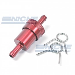 Fuel Filter- Inline CNC Red 5/16" 14-34430