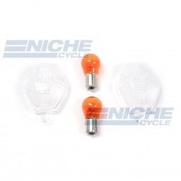 Suzuki Turn Signal Lense w/Bulbs 59-21440