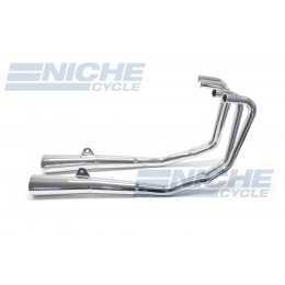 Honda CB550 Nighthawk SC MAC 4-Into-2 Chrome Megaphone Exhaust System 001-3409