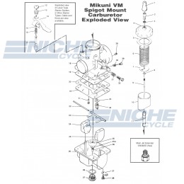 Mikuni VM32-33 Exploded View - Replacement Parts Listing VM32-33_parts_list