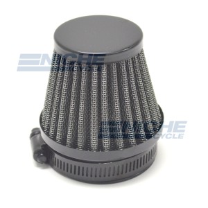 Clamp On Air filter - 42mm Black 12-55742B