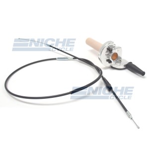 Quick Action Throttle Assembly With Cable - Polished 44-97761