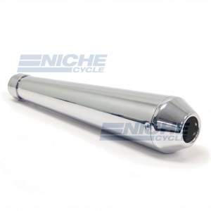 17" Chrome Shorty Reverse Cone Muffler 80-84030