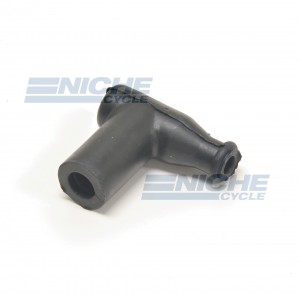 Silicon 90 Degree Spark Plug Cap - Black 28-47840