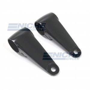 Headlight Brackets - Satin Black W/Shims 66-35832