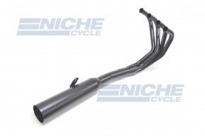 Honda CB400F 75-77 MAC 4-Into-1 Black Canister Exhaust System 201-0501